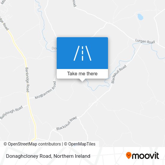 Donaghcloney Road map