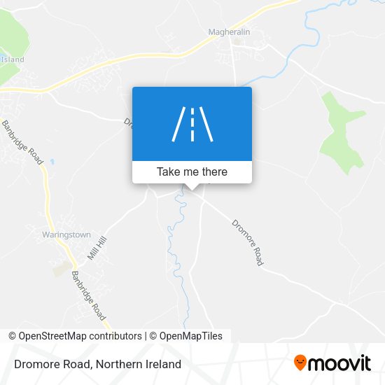 Dromore Road map