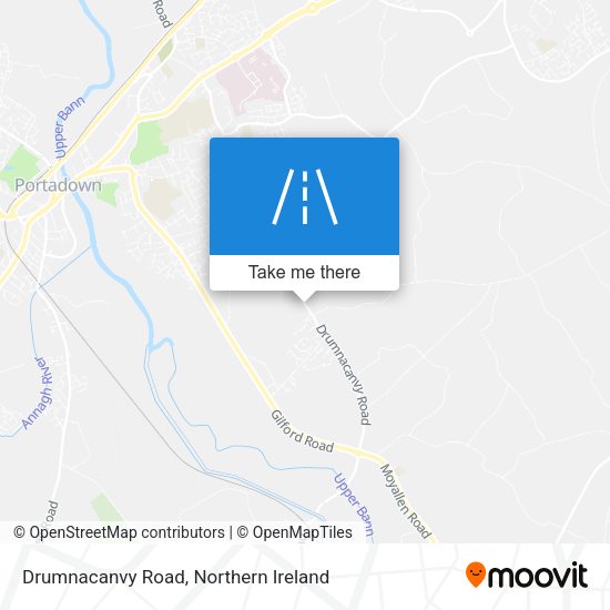Drumnacanvy Road map