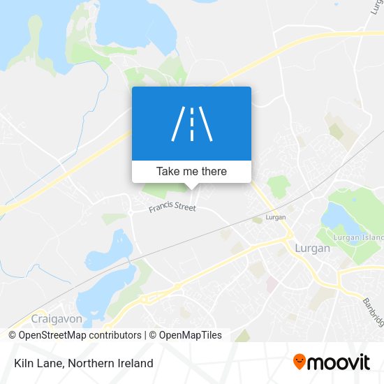 Kiln Lane map