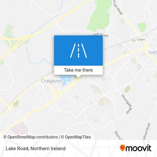 Lake Road map