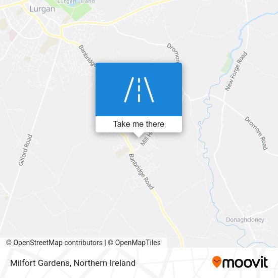 Milfort Gardens map