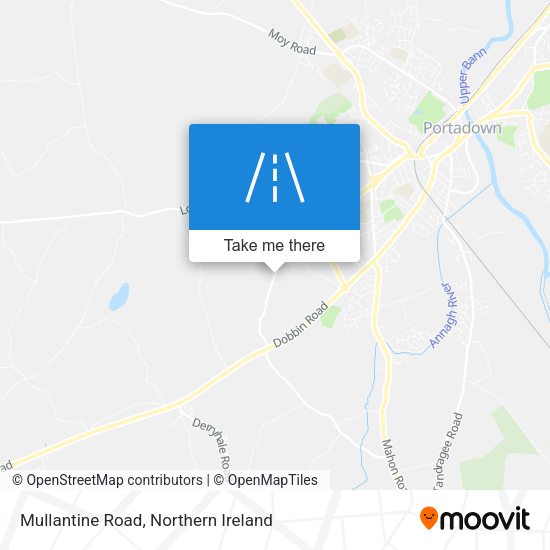 Mullantine Road map