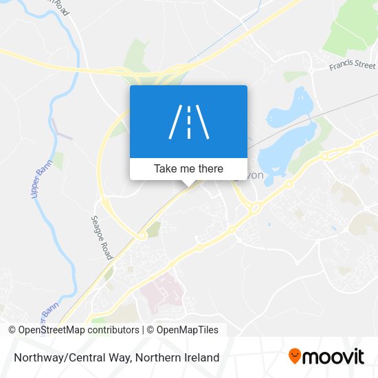 Northway/Central Way map