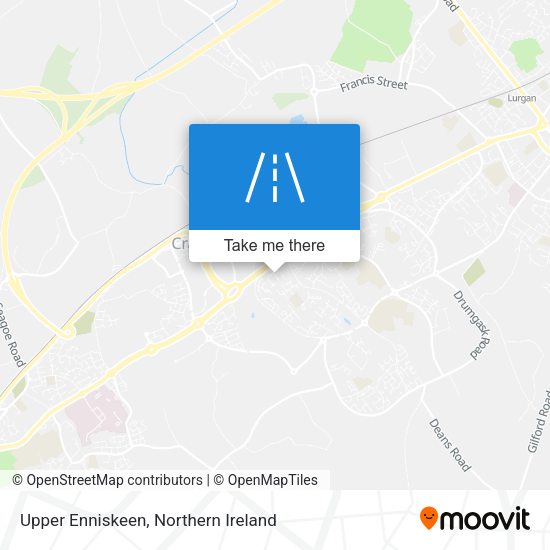 Upper Enniskeen map