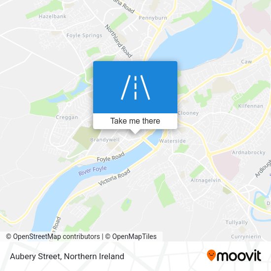 Aubery Street map