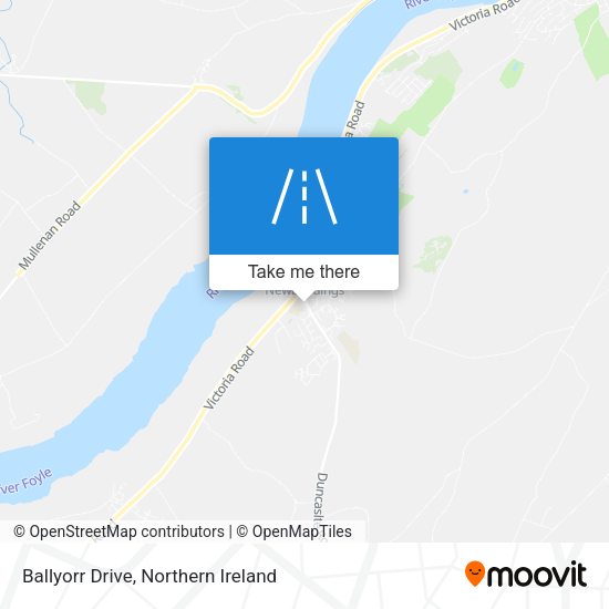 Ballyorr Drive map