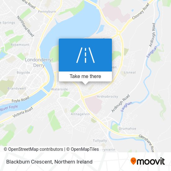 Blackburn Crescent map