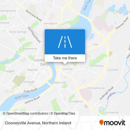 Clooneyville Avenue map