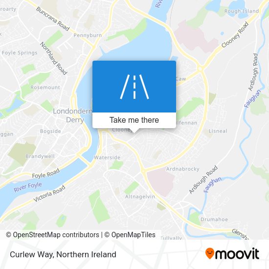 Curlew Way map