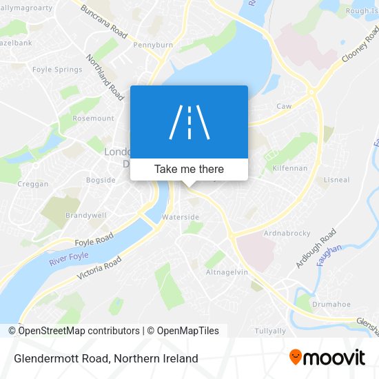 Glendermott Road map