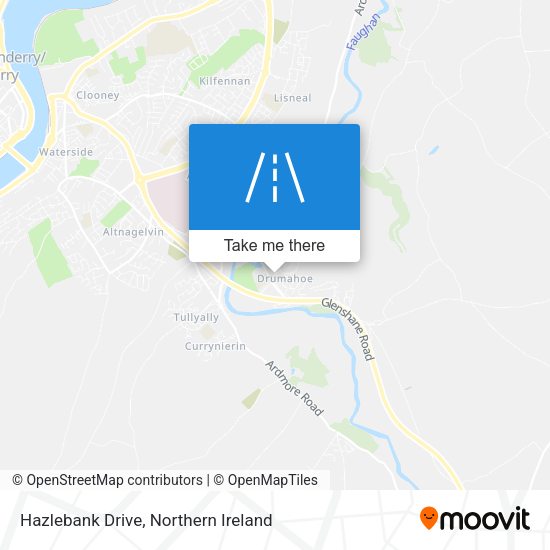 Hazlebank Drive map
