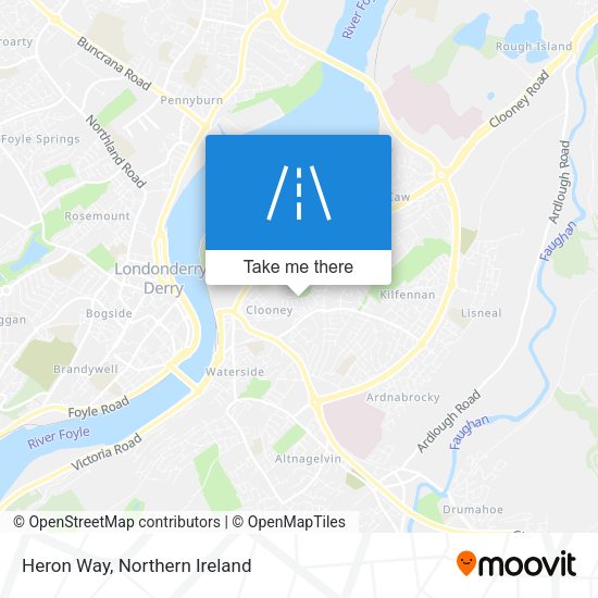 Heron Way map
