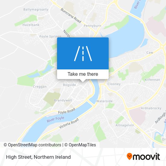 High Street map