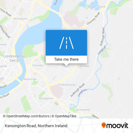 Kensington Road map