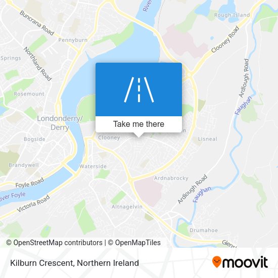 Kilburn Crescent map