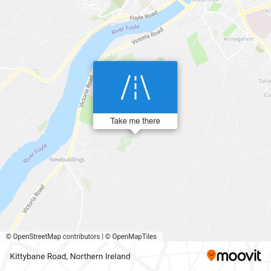 Kittybane Road map