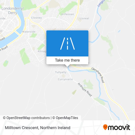 Milltown Crescent map