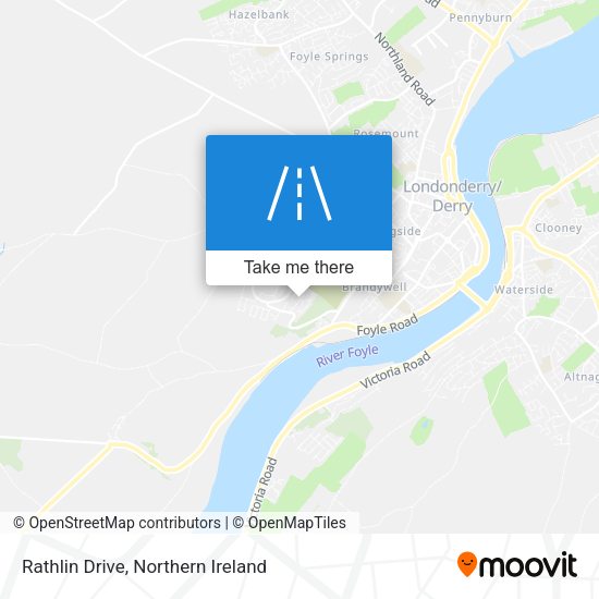 Rathlin Drive map