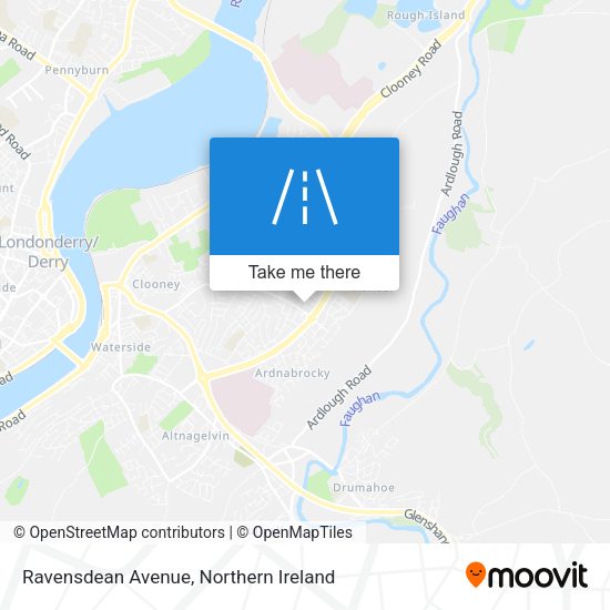 Ravensdean Avenue map