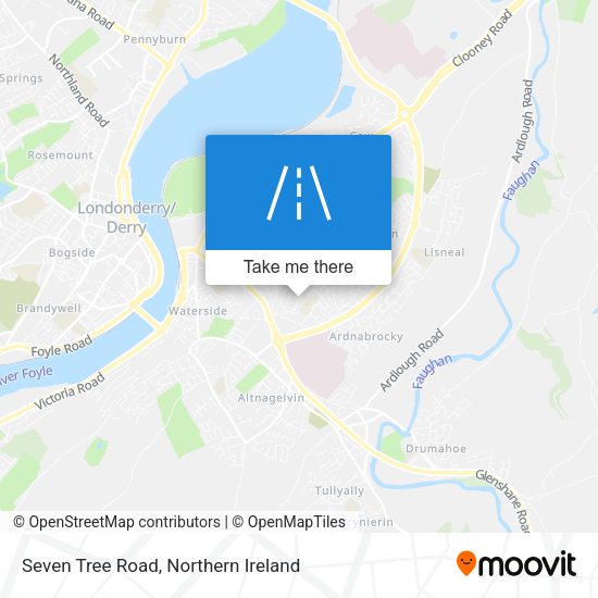 Seven Tree Road map