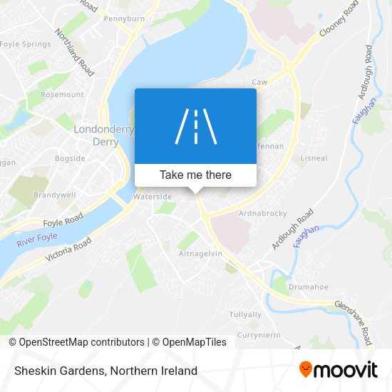 Sheskin Gardens map
