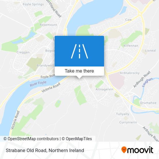 Strabane Old Road map