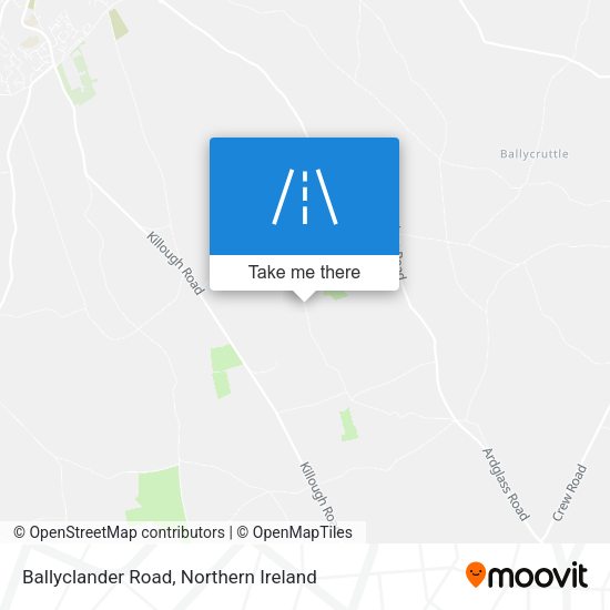 Ballyclander Road map