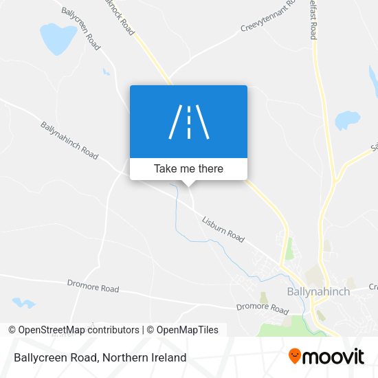 Ballycreen Road map