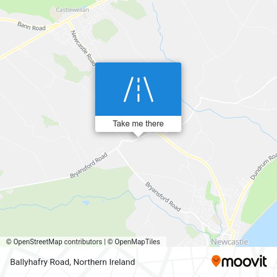 Ballyhafry Road map