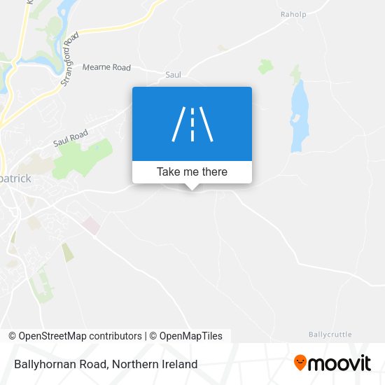 Ballyhornan  Road map