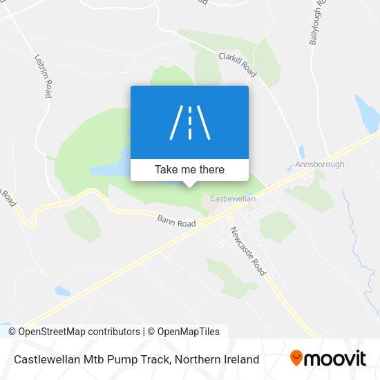 Castlewellan Mtb Pump Track map