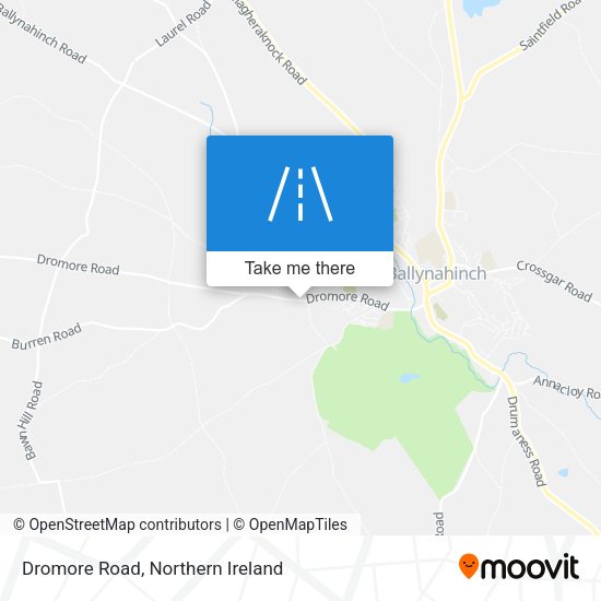 Dromore Road map