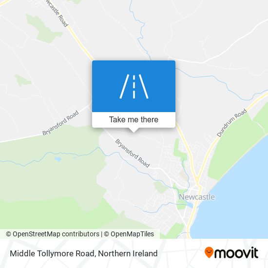 Middle Tollymore Road map