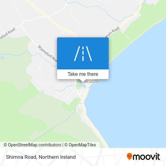 Shimna Road map