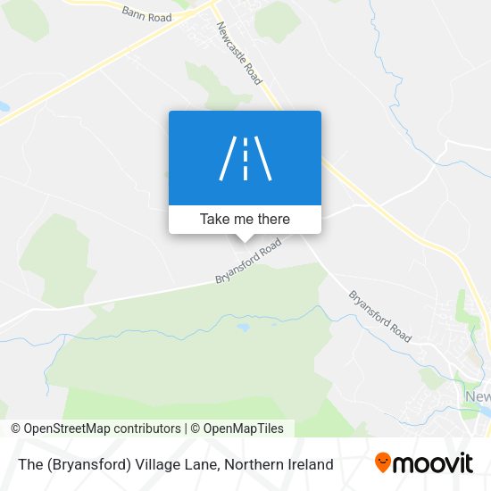 The (Bryansford) Village Lane map
