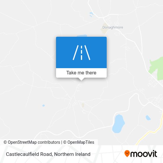 Castlecaulfield Road map