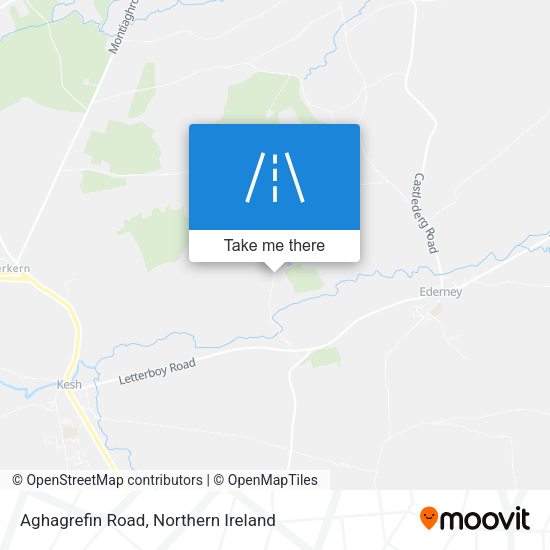 Aghagrefin Road map