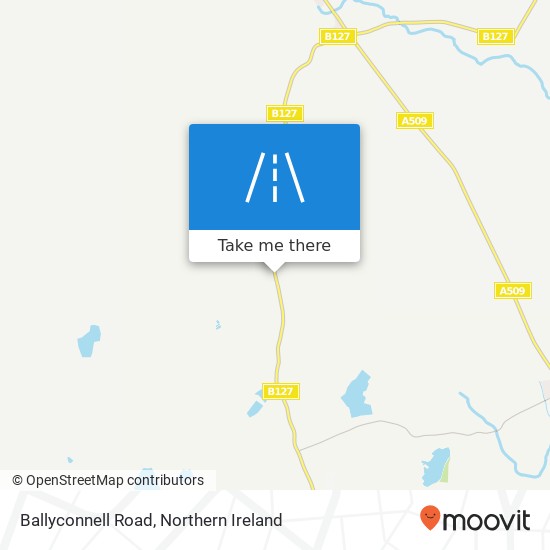 Ballyconnell Road map