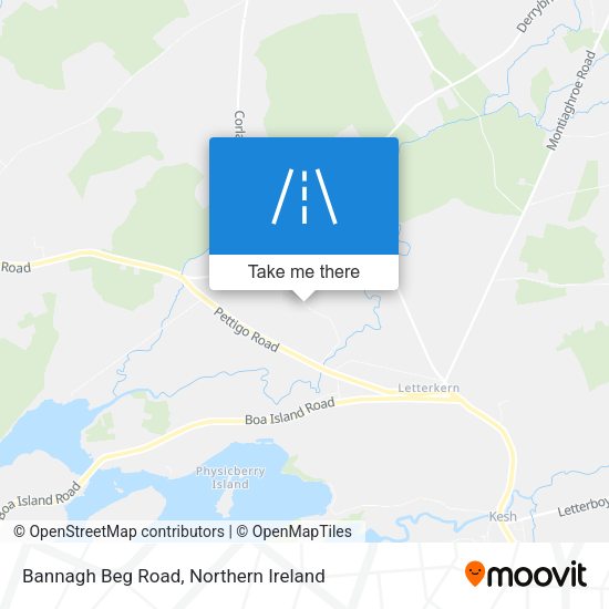 Bannagh Beg Road map