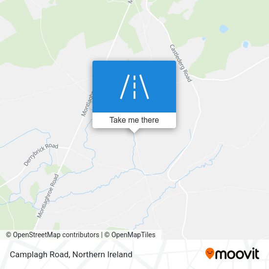 Camplagh Road map