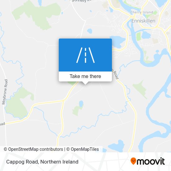 Cappog Road map