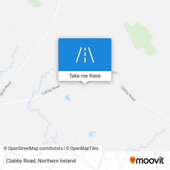 Clabby Road map