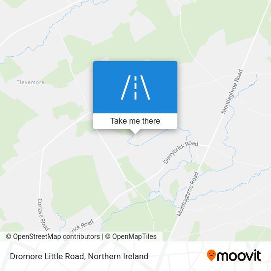 Dromore Little Road map