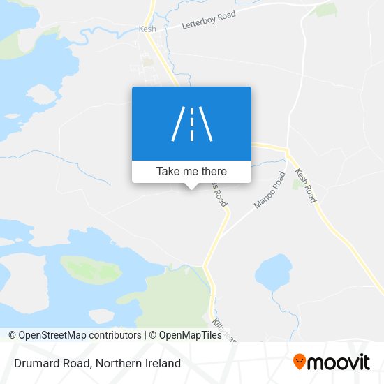 Drumard Road map