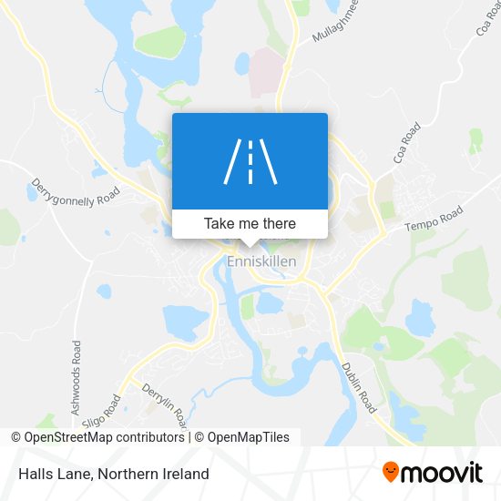 Halls Lane map