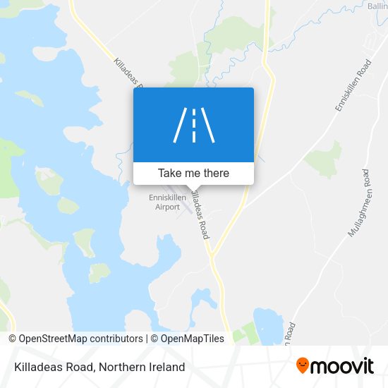 Killadeas Road map