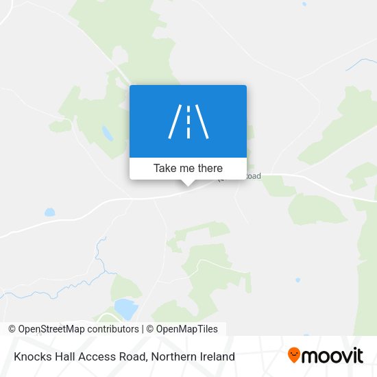Knocks Hall Access Road map