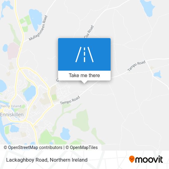 Lackaghboy Road map
