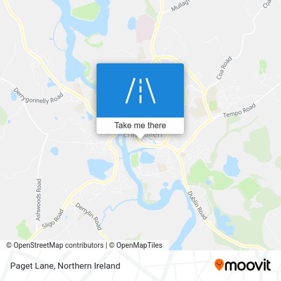 Paget Lane map